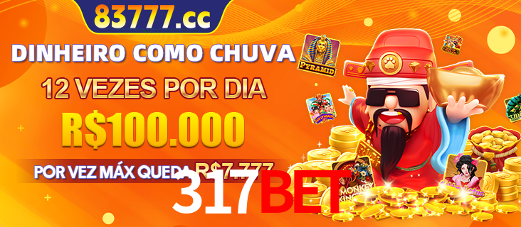 Banner do programa de recompensas Recomende para amigos do 317bet, detalhando os bônus por convidar amigos, com prêmios que chegam a R$288.888.